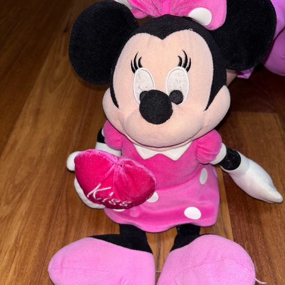 Disney Minnie Mouse Plush Toy - Pink and Black - Picture 1 of 4